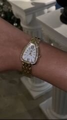 Vintage saat gold renk