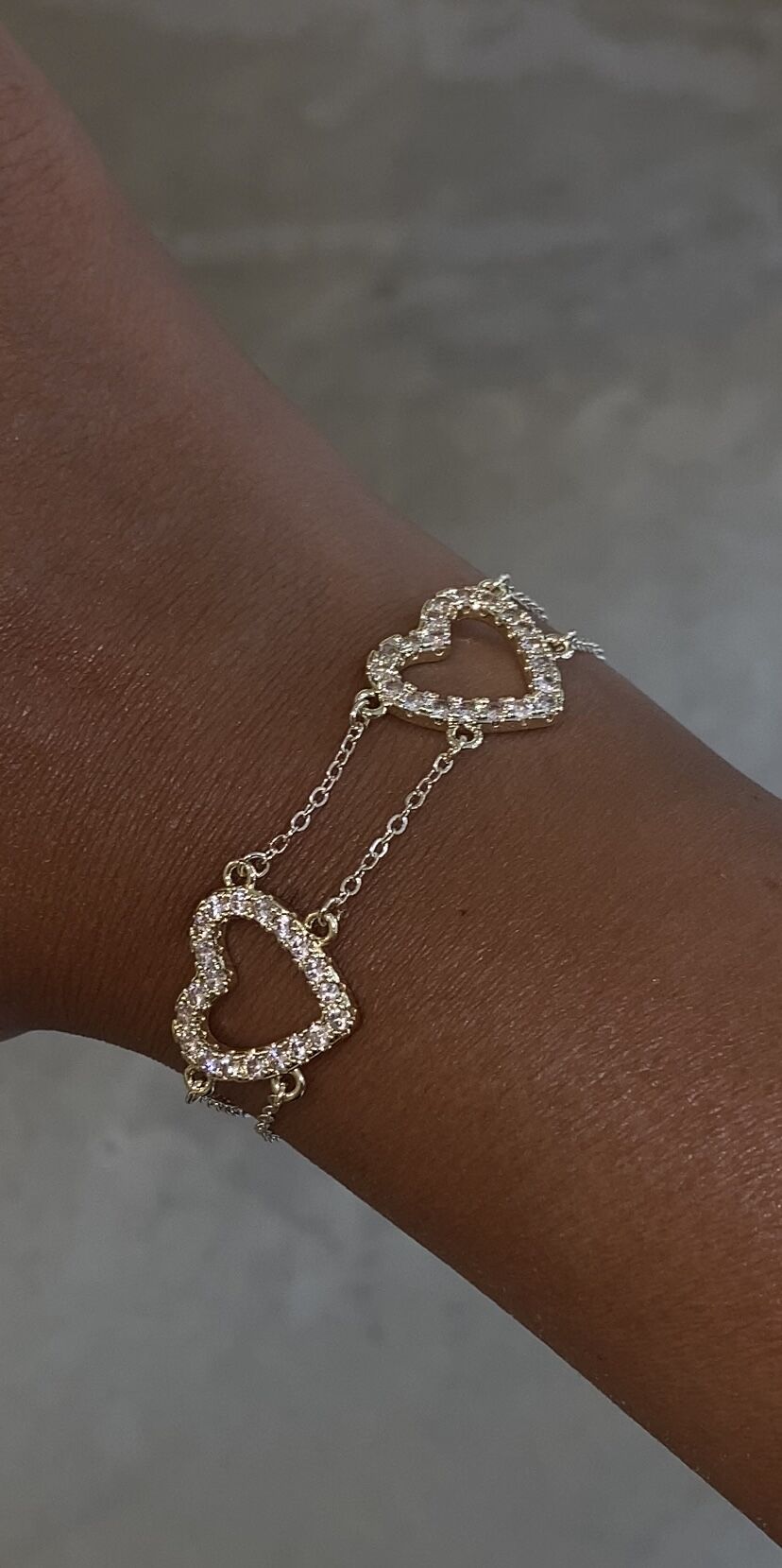 Kalpli bileklik gold renk