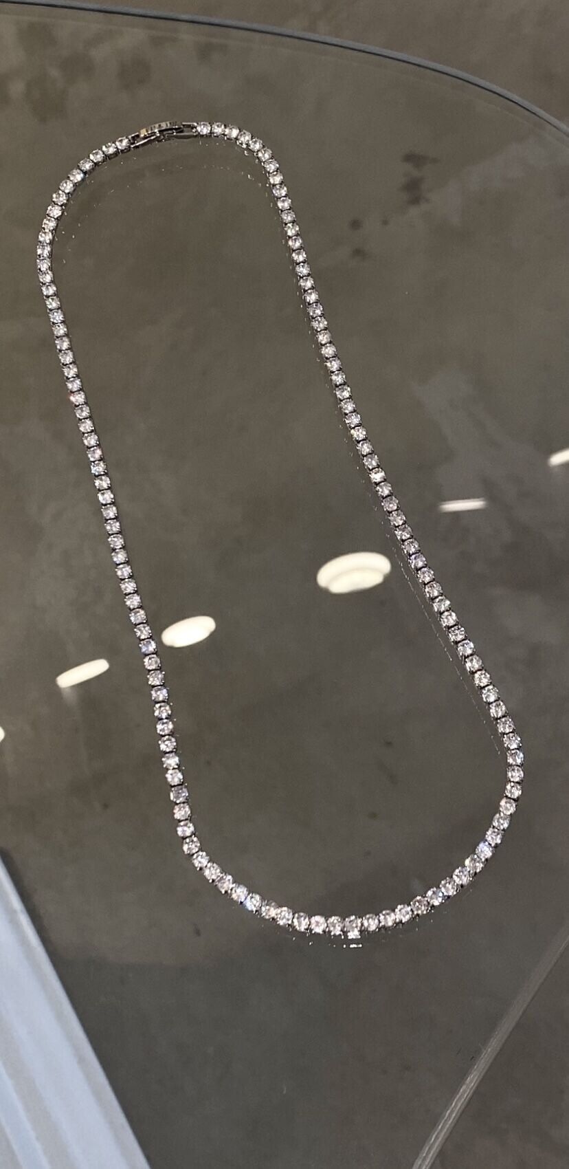 dönmeyen suyolu kolye 3mm 45cm gümüş renk