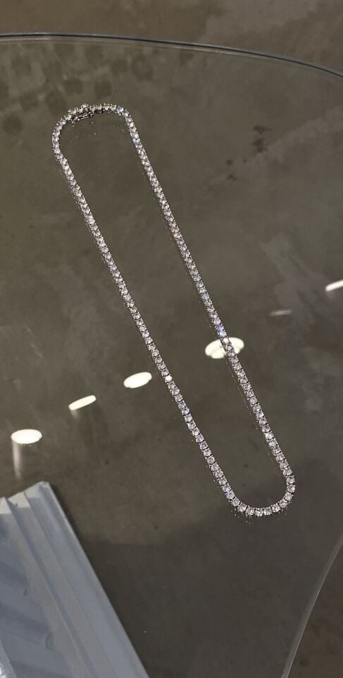 Dönmeyen suyolu kolye döküm 3mm 45cm