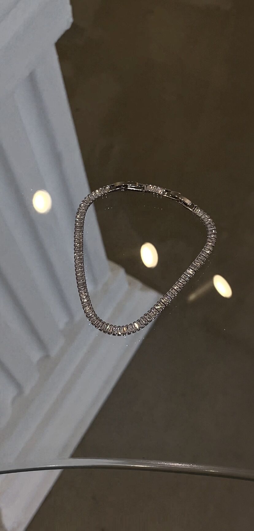 Baget suyolu bileklik gümüş renk