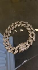 Taşlı gurmet bileklik gold renk