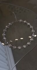 Taşlı choker kolye