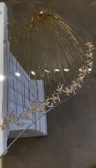 Arılı çelik harf kolye