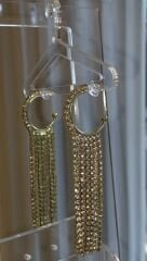 Sallantılı küpe gold renk