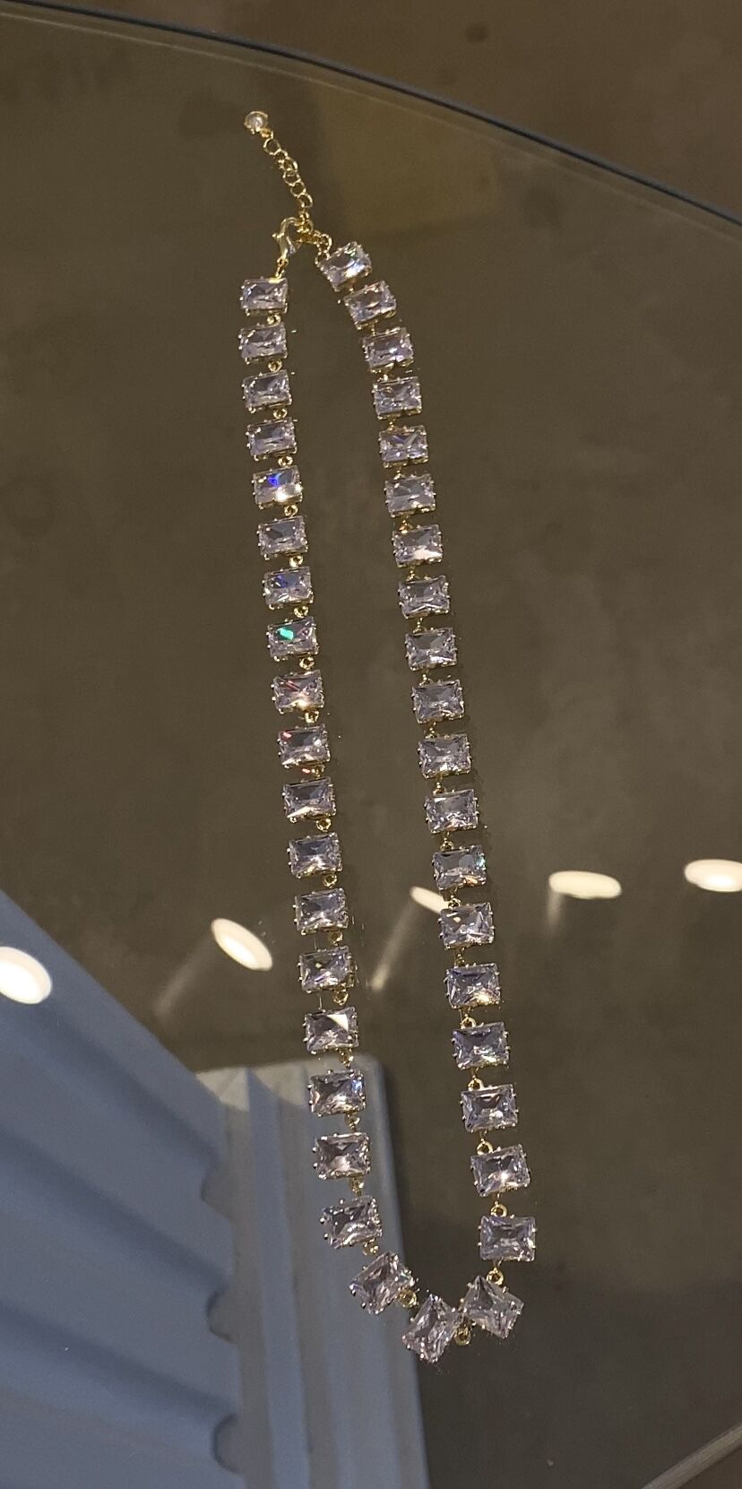 Taşlı baget kesim kolye