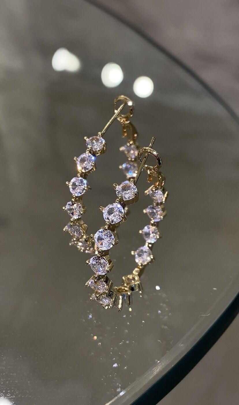 Tamtur halka küpe gold renk
