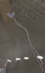 Taşlı kıkırdak küpe gümüş renk