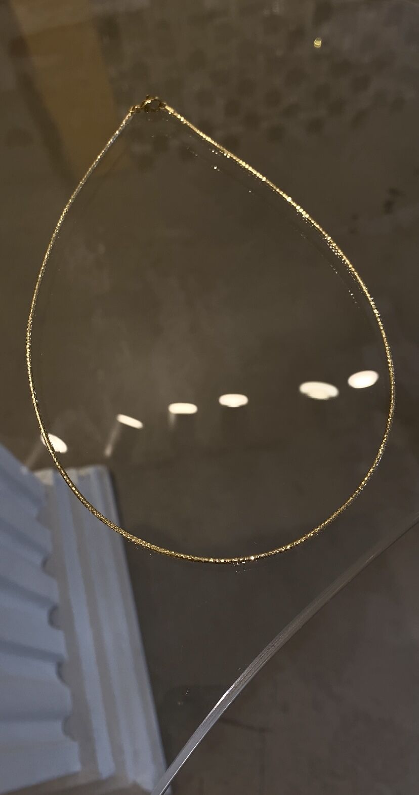 Çelik kolye gold renk