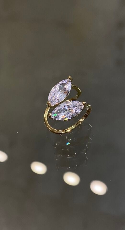 Damla kesim kıkırdak küpe gold renk