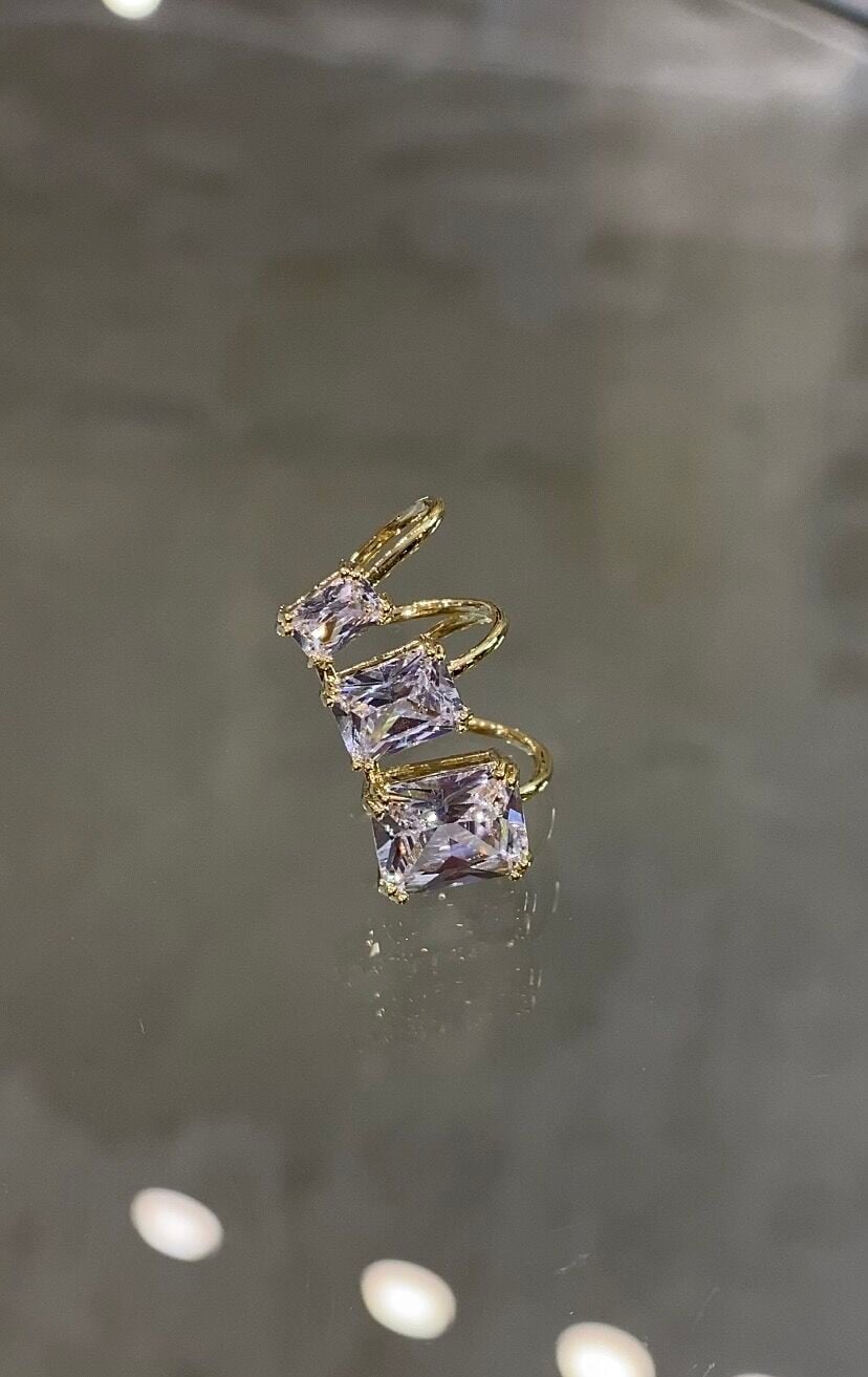Baget kıkırdak küpe gold renk