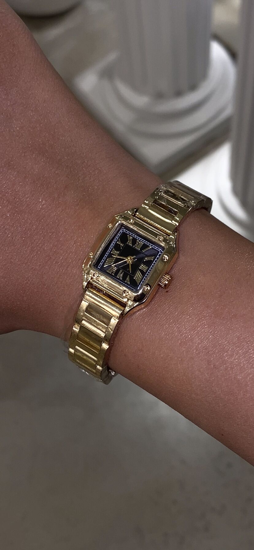 Vintage saat içi siyah