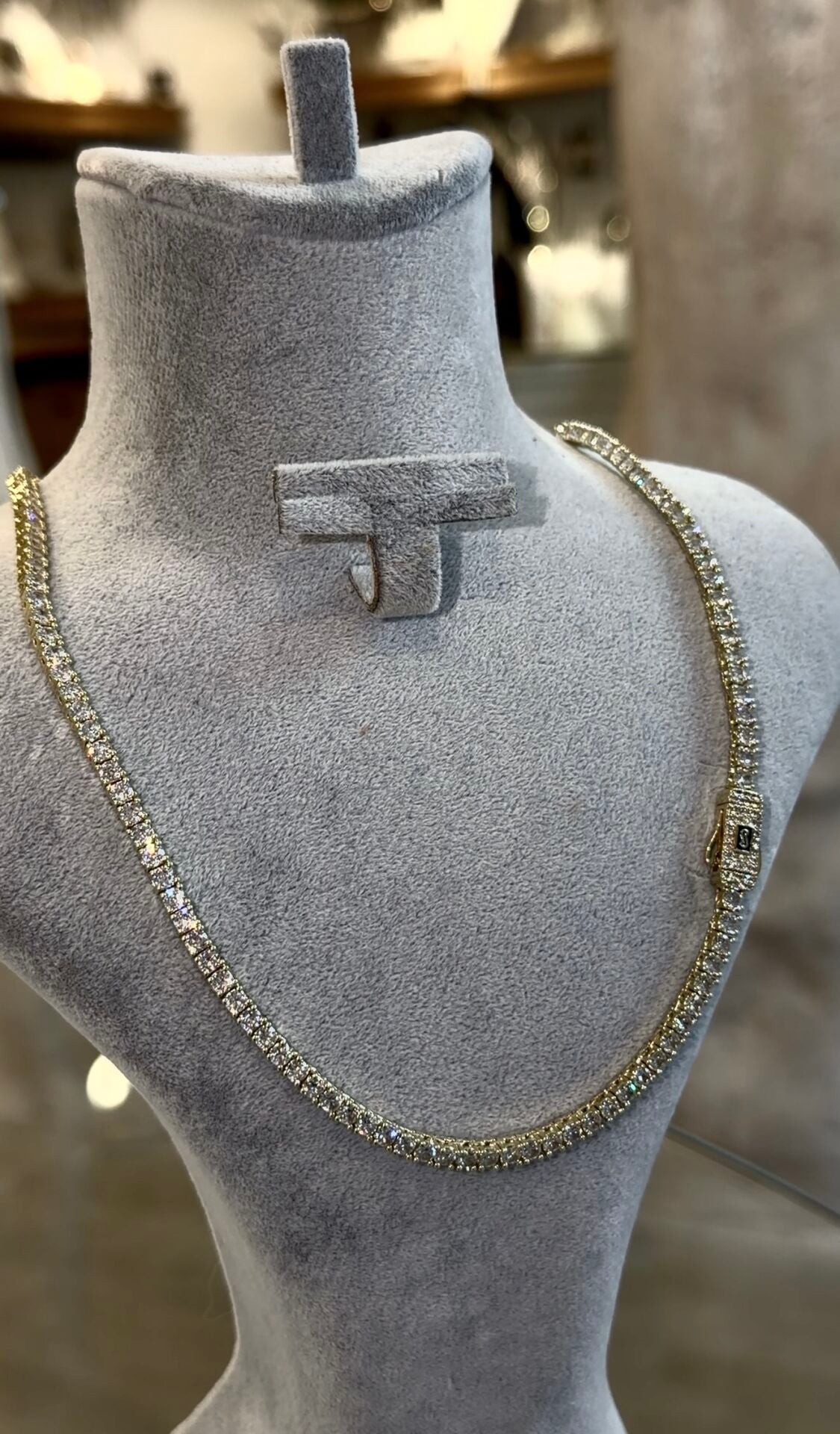 Suyolu kolye gold renk döküm 45cm