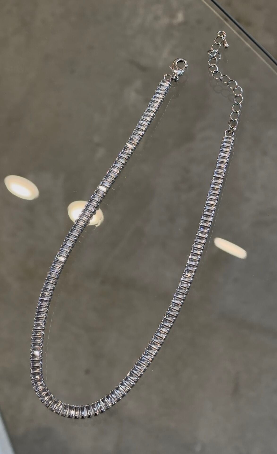 Baget kesim choker (tasma) kolye