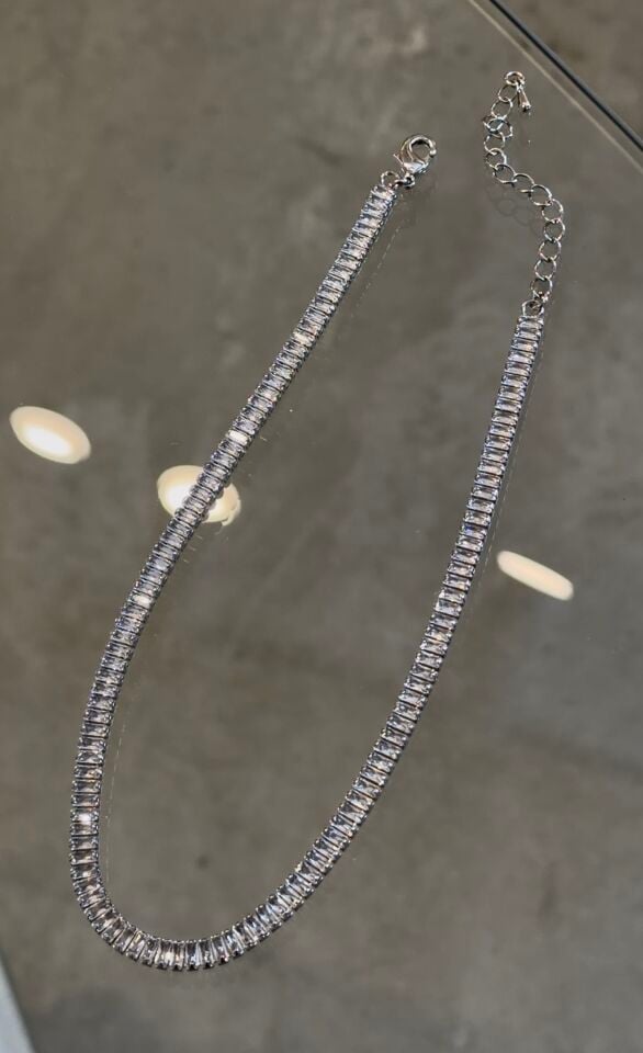Baget kesim choker (tasma) kolye