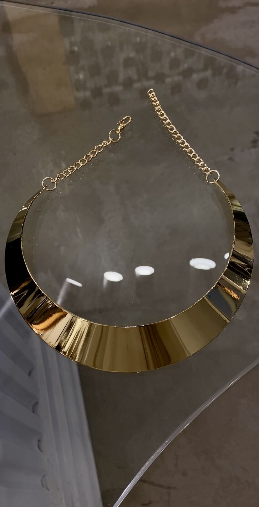 Tasarım kolye gold renk