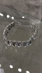 Choker Baget kolye gümüş renk