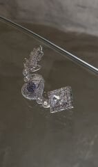 Taşlı kıkırdak küpe