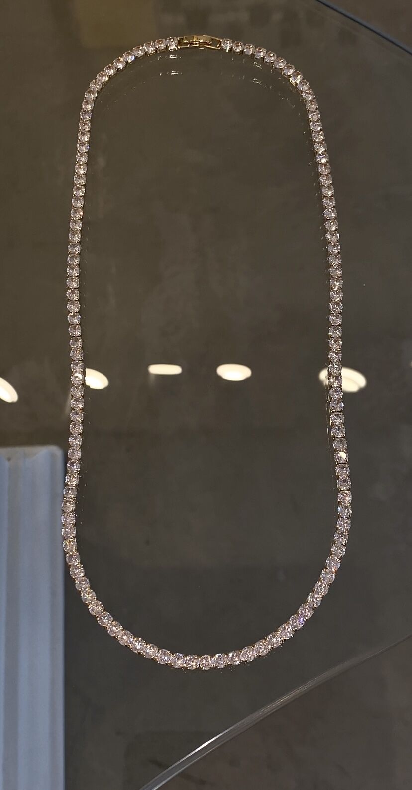 Dönmeyen suyolu kolye 4mm 50cm gold renk