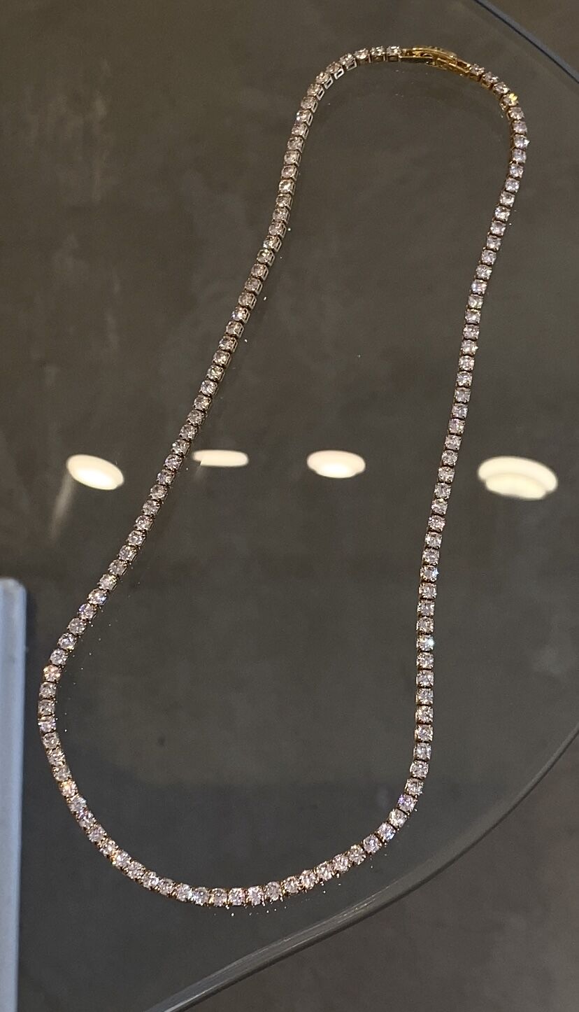 Dönmeyen suyolu kolye 3mm 45cm gold renk