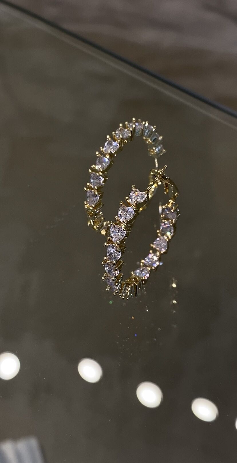 Tamtur kalp küpe gold renk