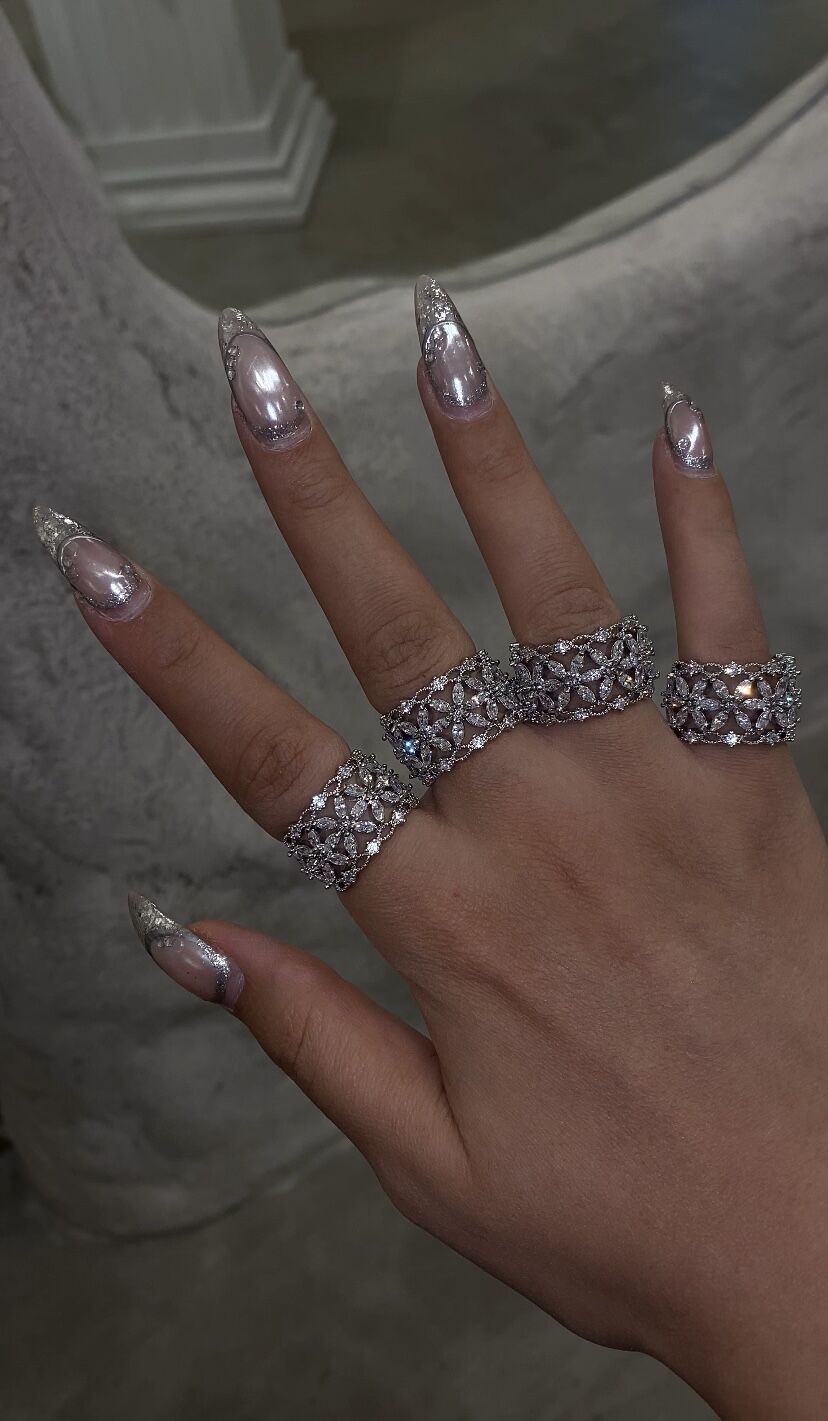 Taşlı kalın yüzük ayarlanabilir