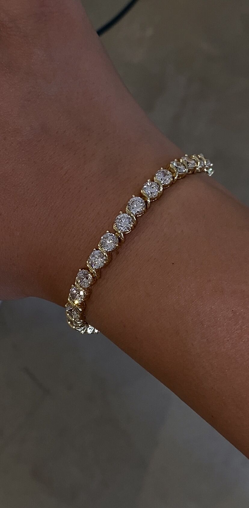 Suyolu bileklik gold renk