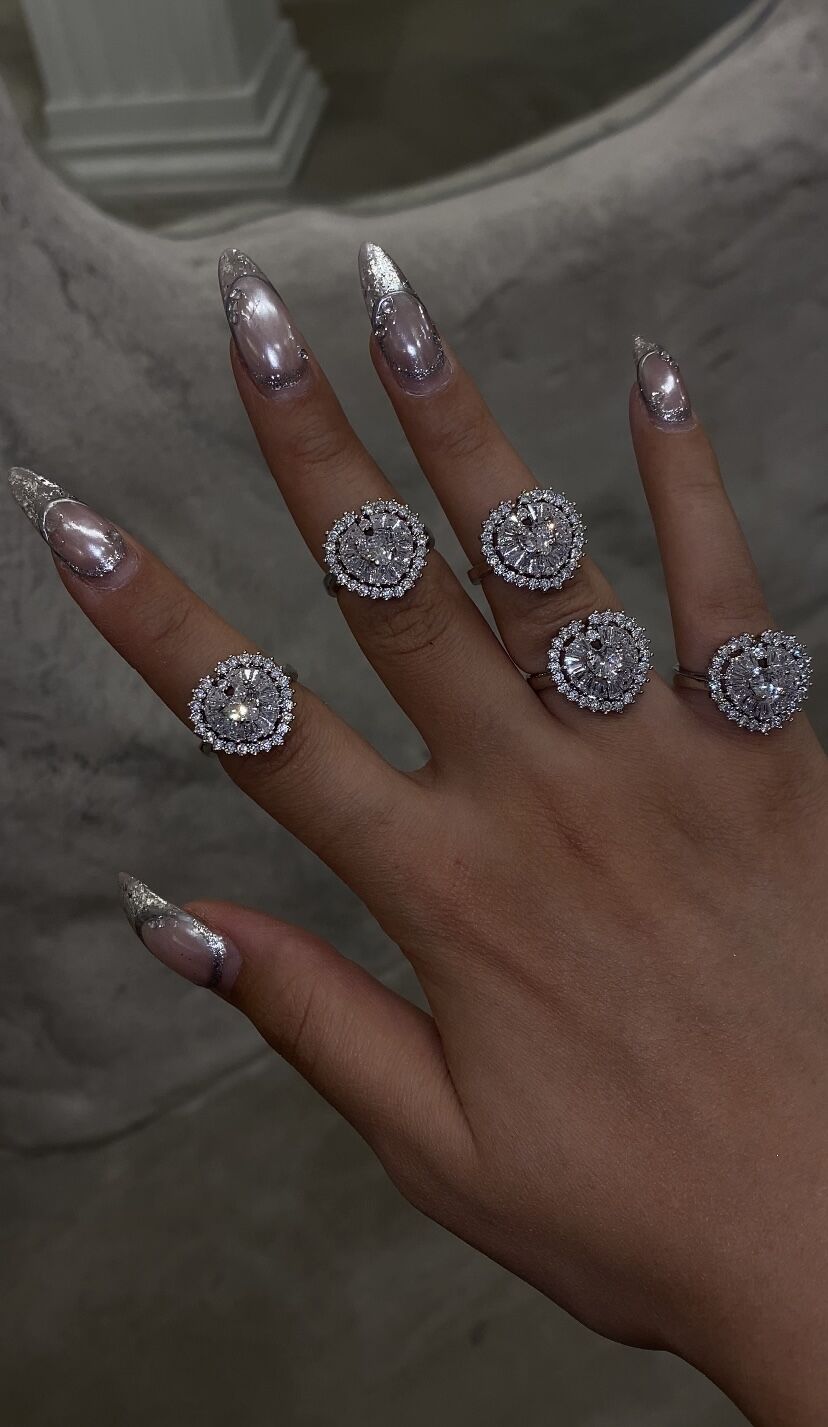 Taşlı kalp yüzük ayarlanabilir