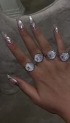 Taşlı yüzük ayarlanabilir