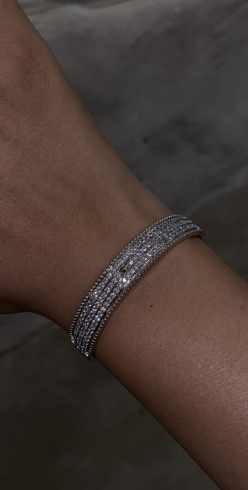 Taşlı kelepçe bileklik kalın model