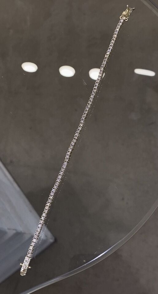 Suyolu bileklik döküm 2mm gold renk