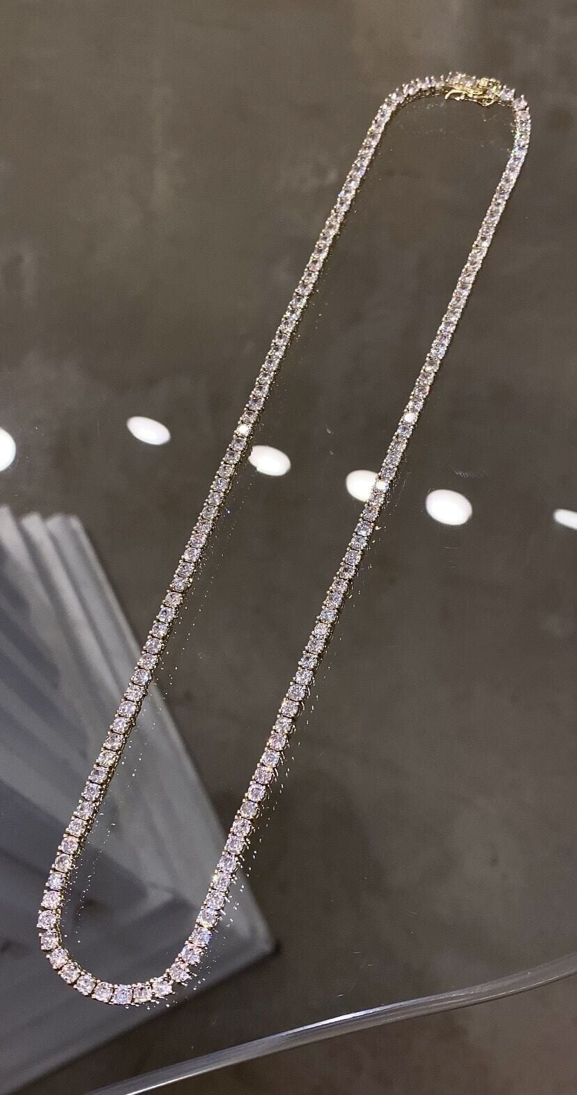 Dönmeyen suyolu kolye döküm 3mm gold renk 45cm
