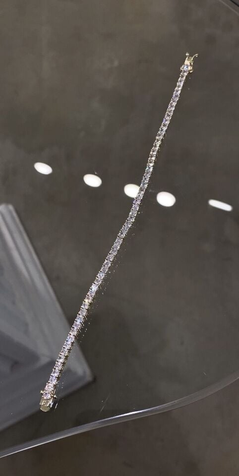 Suyolu bileklik döküm 3mm gold renk