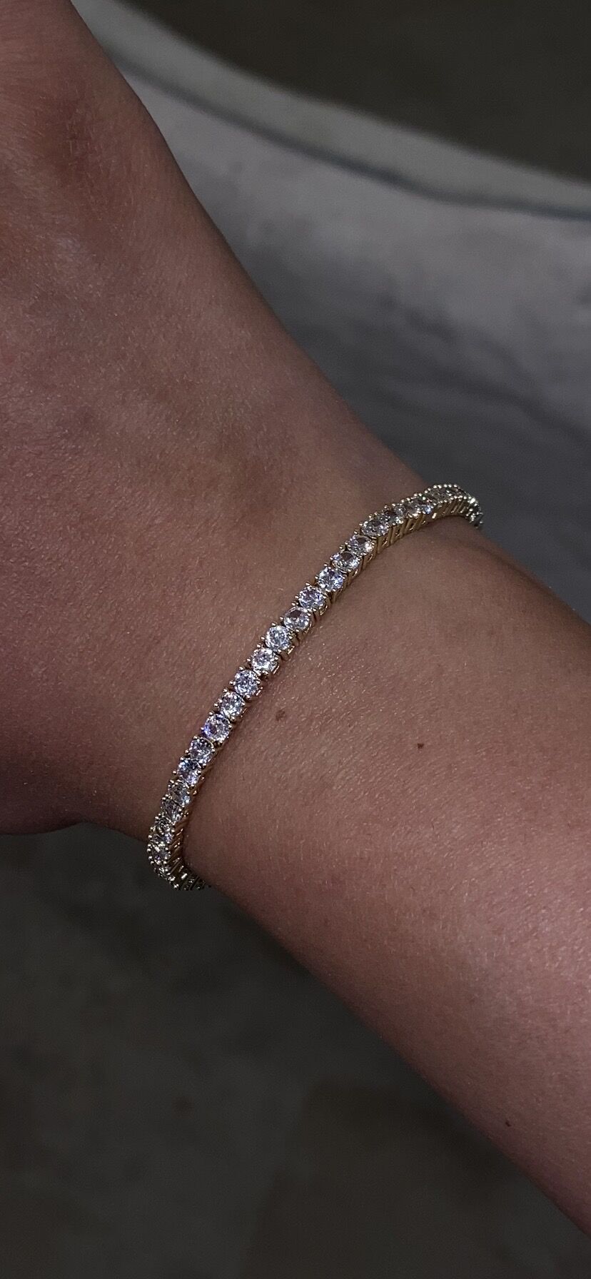 Suyolu bileklik döküm 3mm gold renk