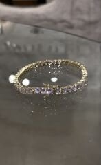 Suyolu bileklik döküm 4mm gold renk