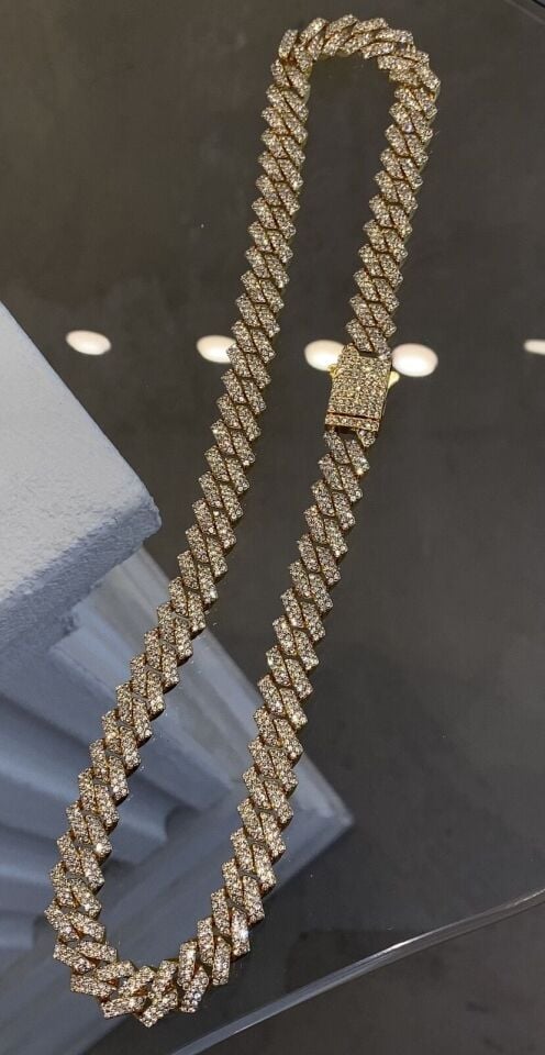 Gurmet kolye gold renk 50cm ince