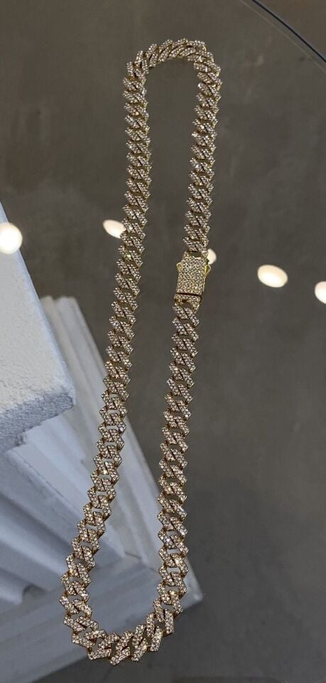 Gurmet kolye 50cm gold renk en ince